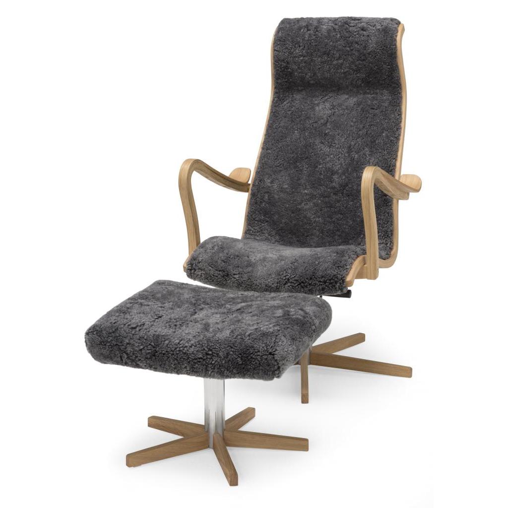 FÅTÖLJ GREVEN, fårskinn