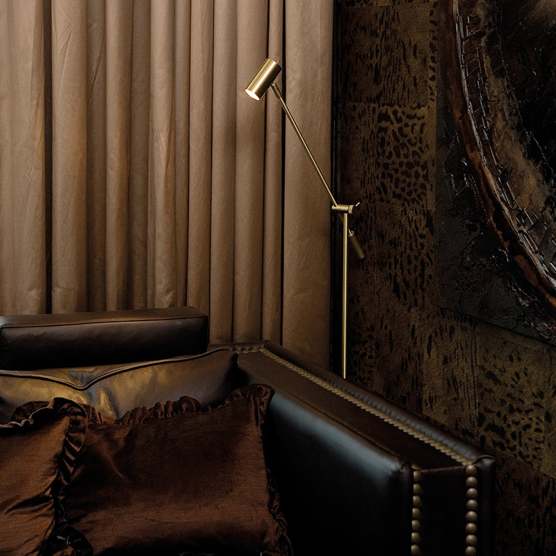 GOLVLAMPA CATO, mässing