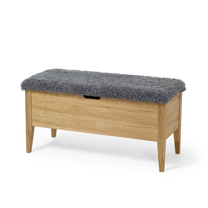 KLINTE Bänk i ek med förvaring, flera varianter | Torkelson