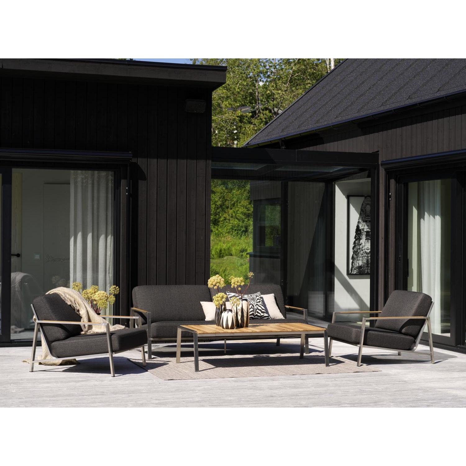 NAOS Soffbord utomhus, natur 140x75 cm | Brafab