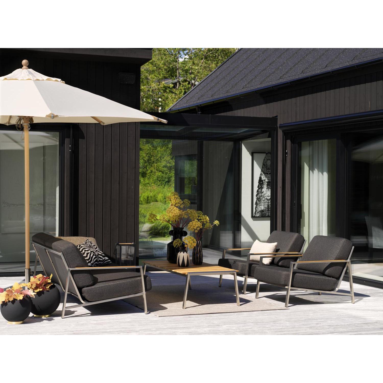 NAOS Soffbord utomhus, natur 140x75 cm | Brafab