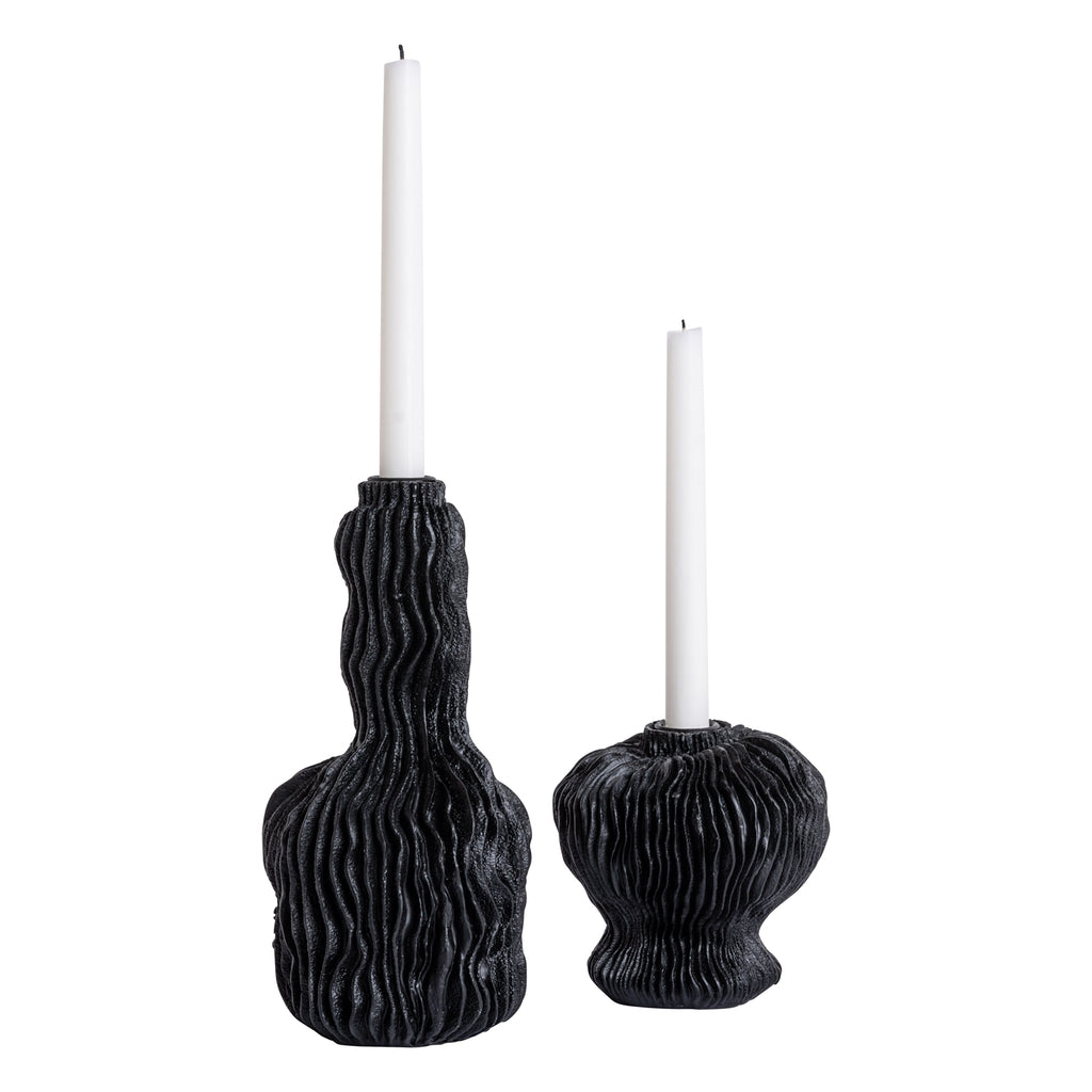 BONNIE Ljusstake i två storlekar, svart | Mogihome