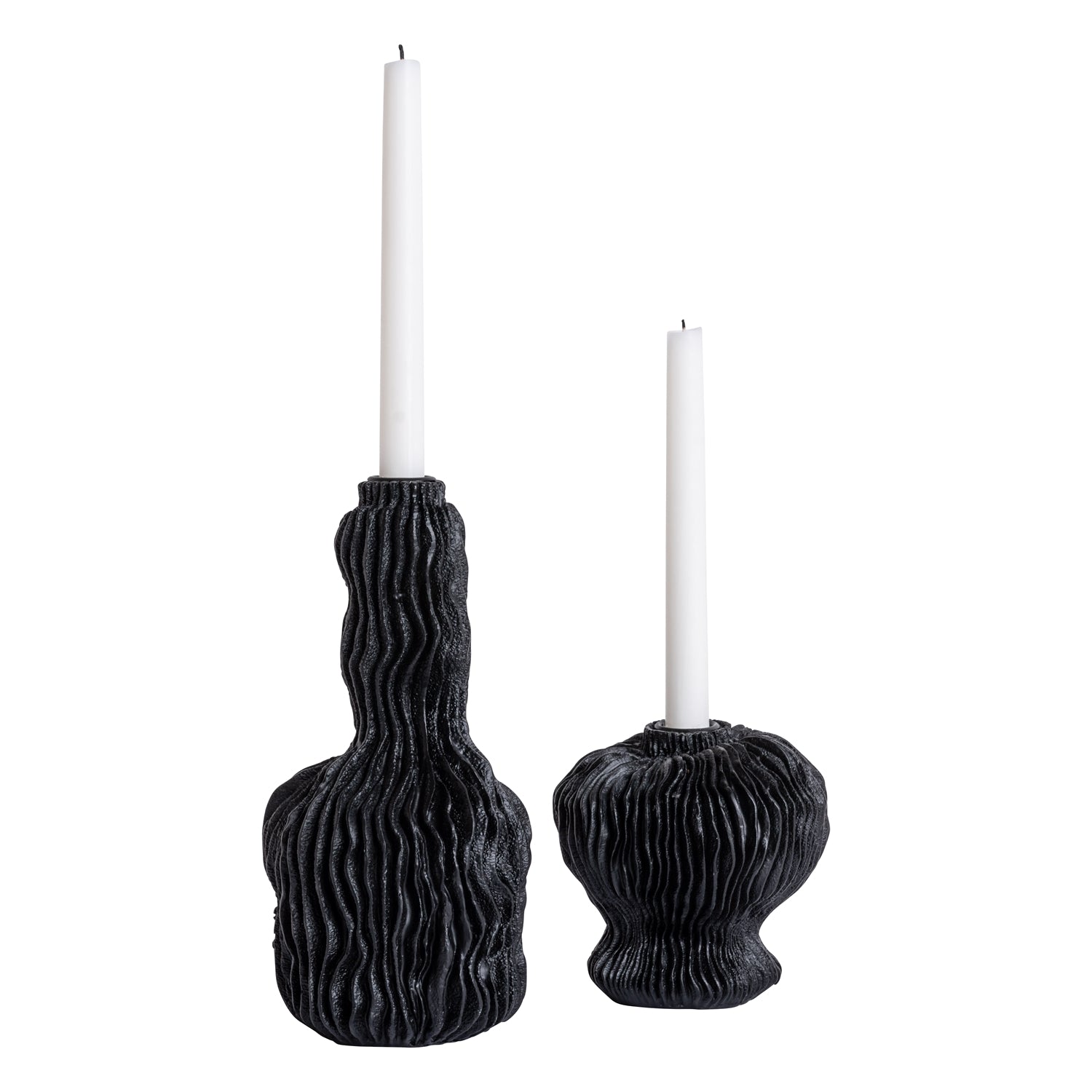 BONNIE Ljusstake i två storlekar, svart | Mogihome