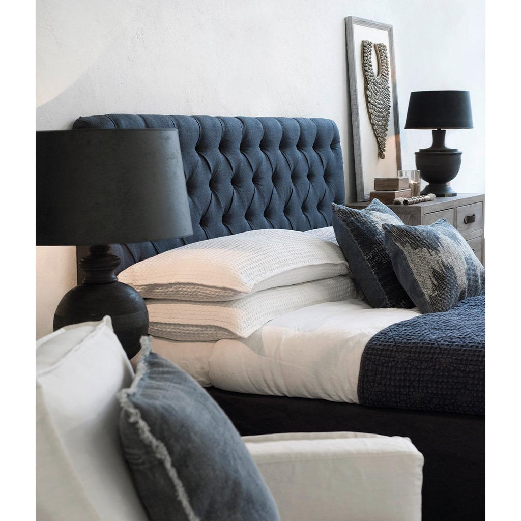 LONDON Sänggavel 180cm, Indigo Linen | Artwood