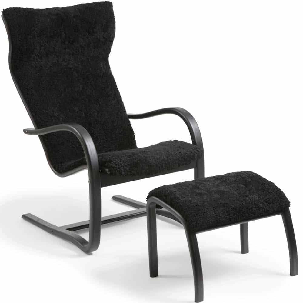 GAZELL Fåtölj fårskinn