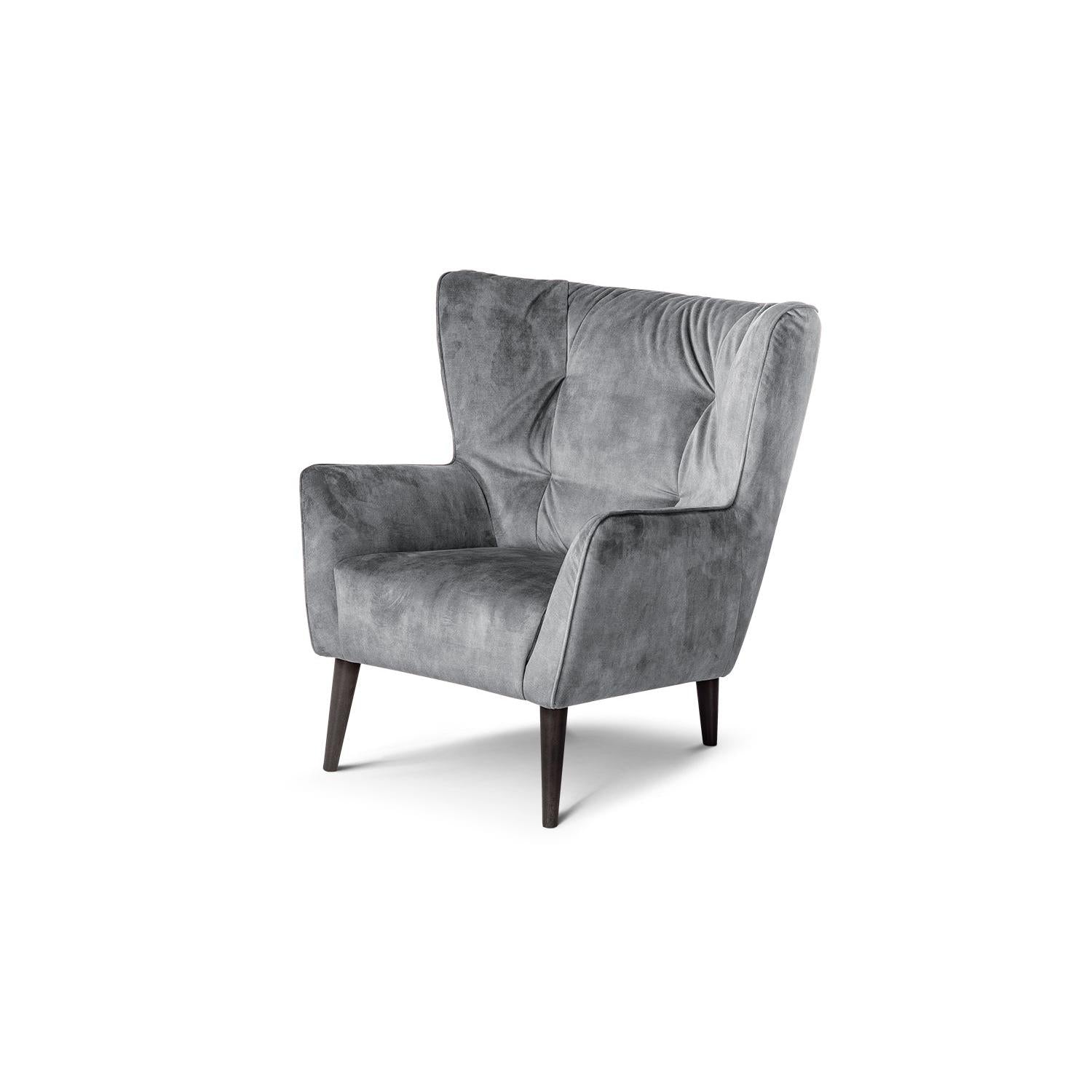 SIENA Fåtölj med fotpall