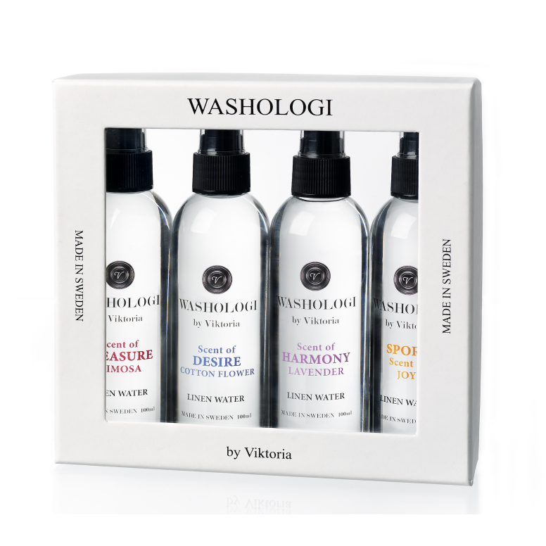 Washologi by Viktoria Gåvoset linnevatten x4 100ml