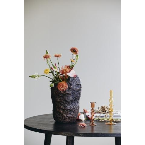 CHIROS, ljusstake i glas, bärnsten | Nordal