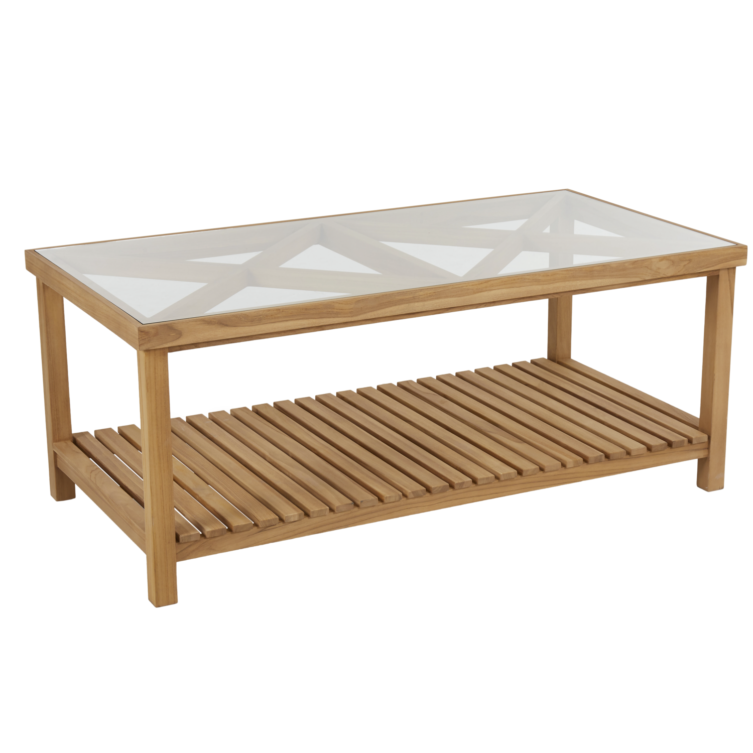 VARM Soffbord utomhus/inomhus, teak/natur 135x70 cm | Brafab
