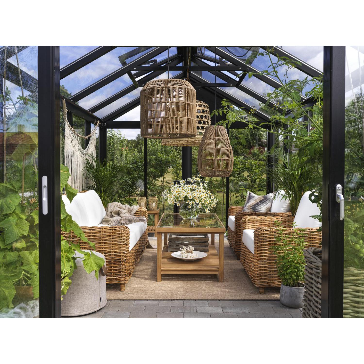 VARM Soffbord utomhus/inomhus, teak/natur 135x70 cm | Brafab