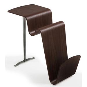 FUNCO Soffbord/tidskriftsställ, valnöt