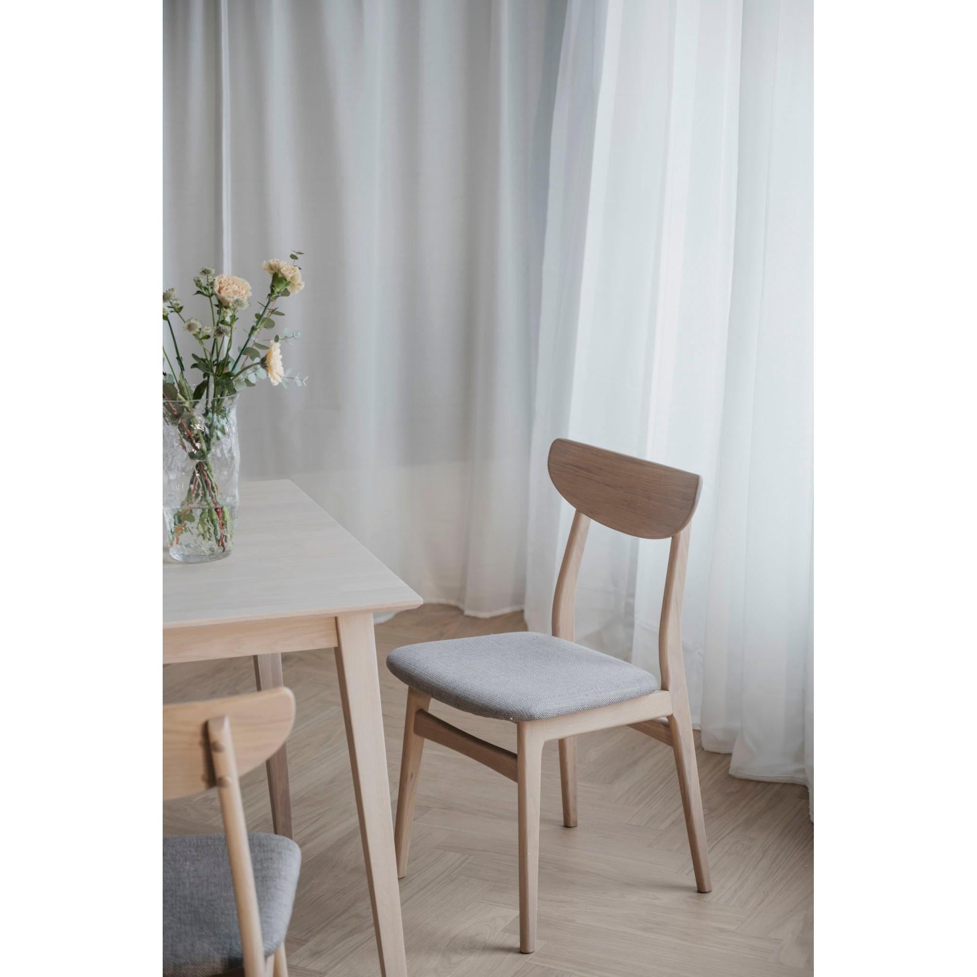 RODHAM Matstol vitpigmenterad ek