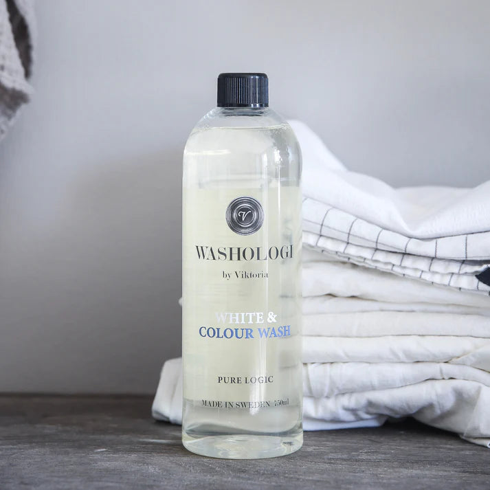 TVÄTTMEDEL WASHOLOGI Vit & Kulörtvätt 750 ml