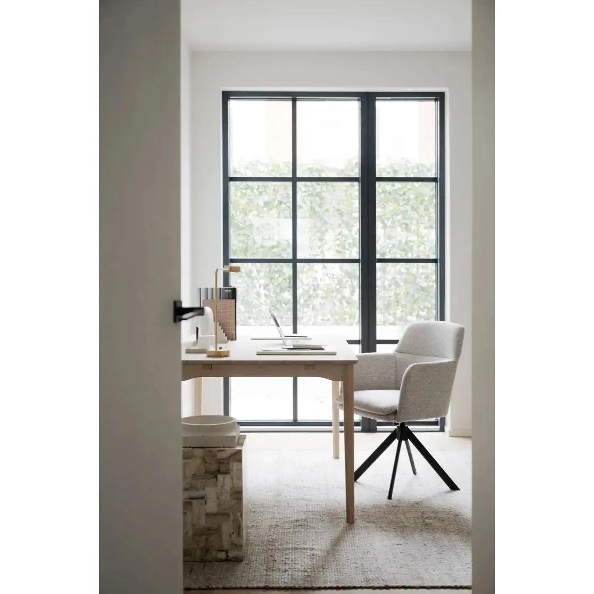 GLADSTONE Matstol/Karmstol med snurr/gung