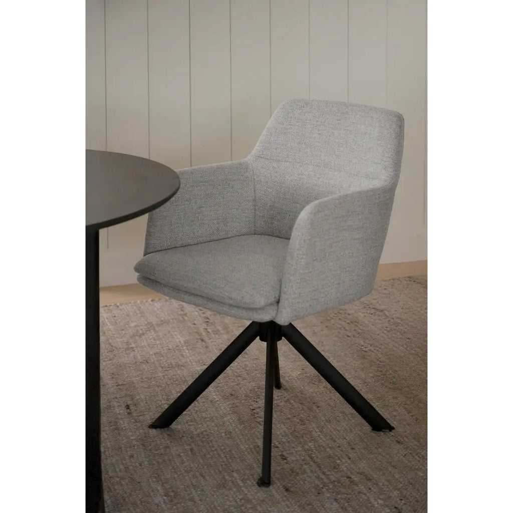 GLADSTONE Matstol/Karmstol med snurr/gung