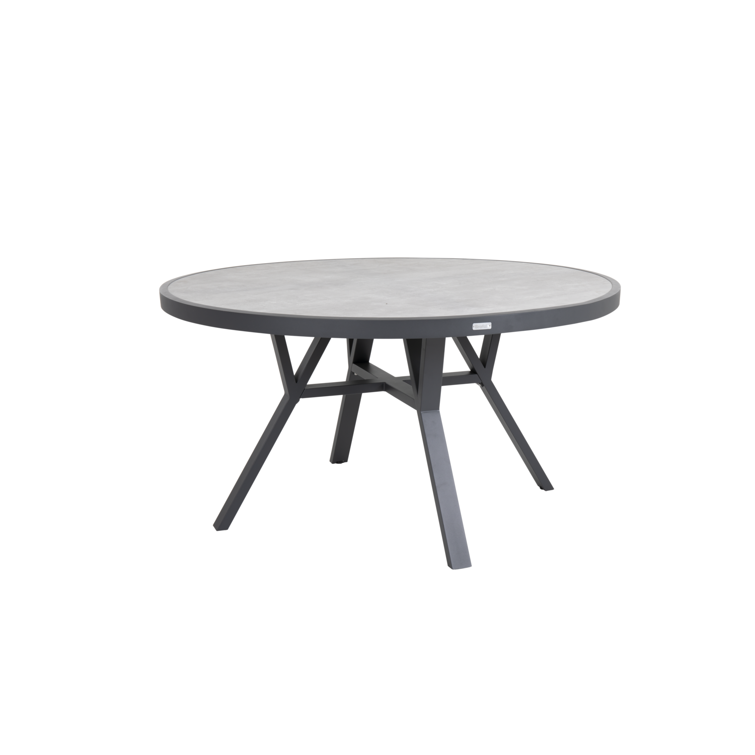 FLORENS Matbord Ø140 cm utomhus, grå | Brafab