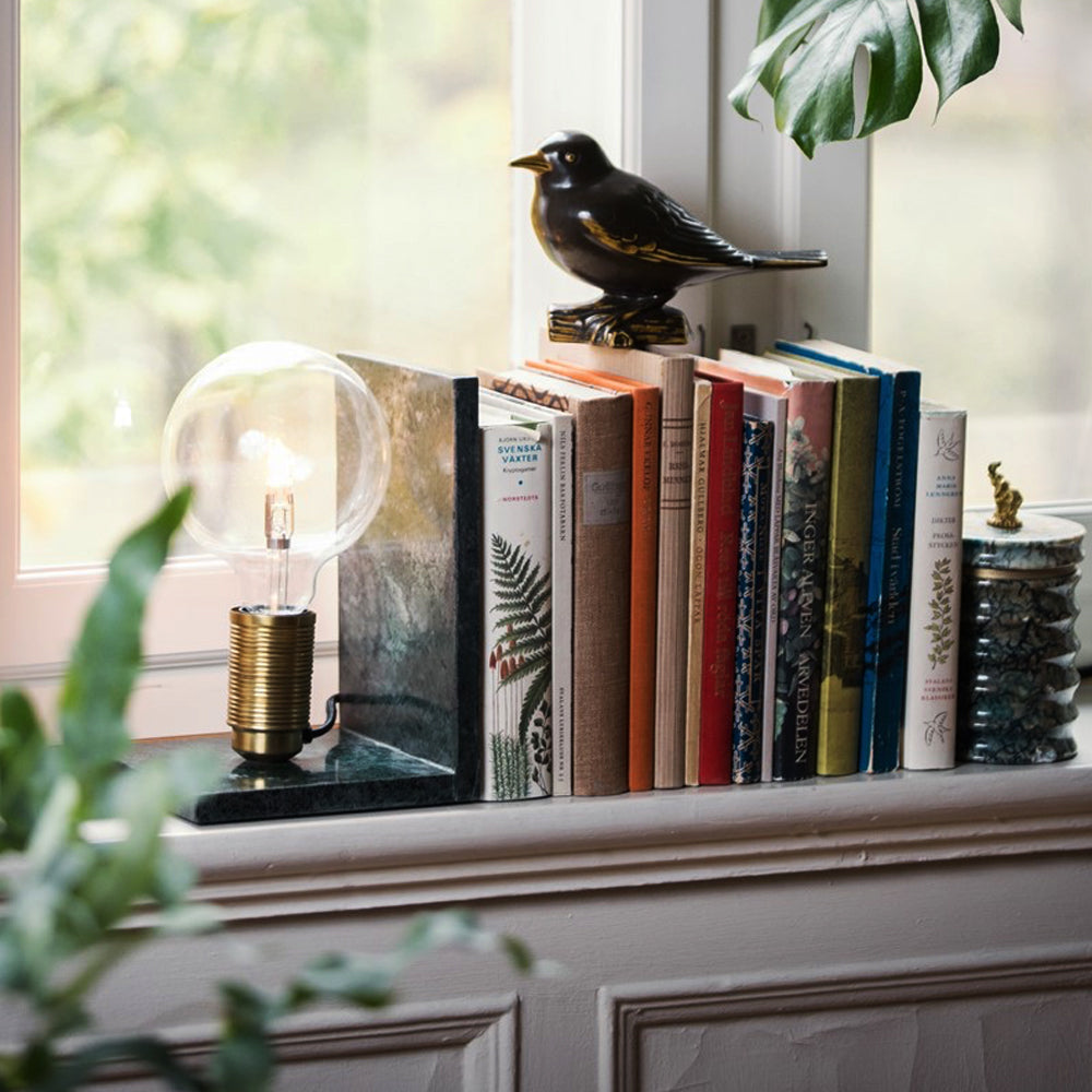 BORDSLAMPA ALICE, bokstöd