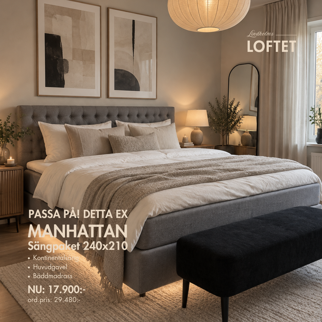 Manhattan Familjsäng 240x210 cm Elite Sängar DETTA EX!
