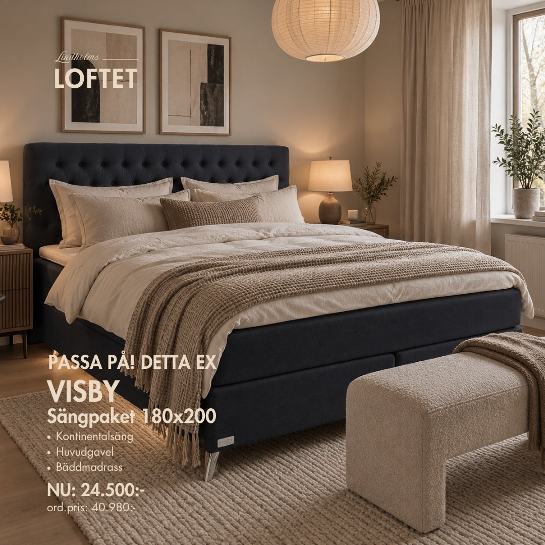 Visby Kontintalsäng 180x200 Elite Sängar DETTA EX!