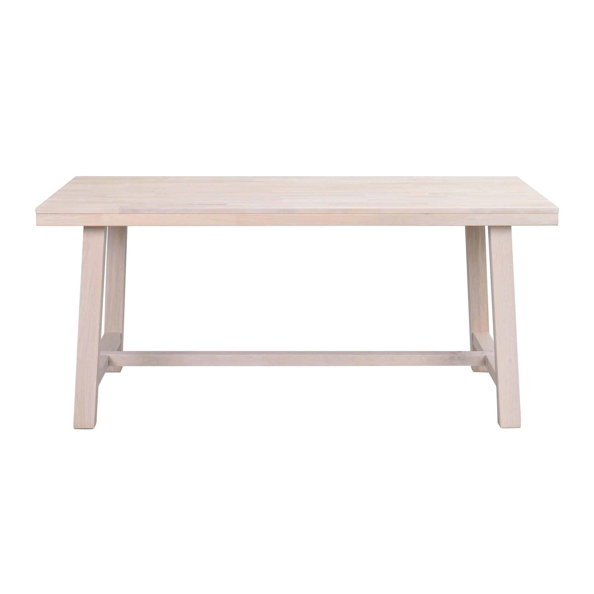 BROOKLYN Matbord vitpigmenterad ek 170-220 cm