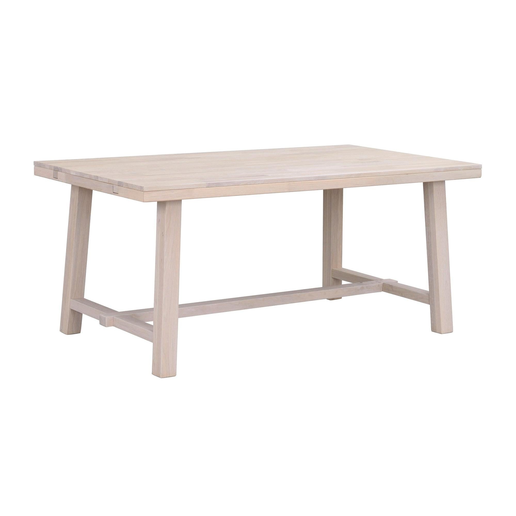 BROOKLYN Matbord vitpigmenterad ek 170-220 cm