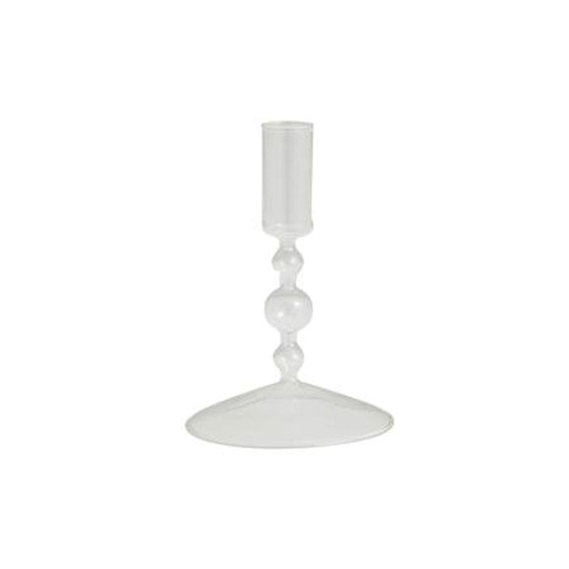 CHIROS Ljusstake i glas, klar/genomskinlig | Nordal