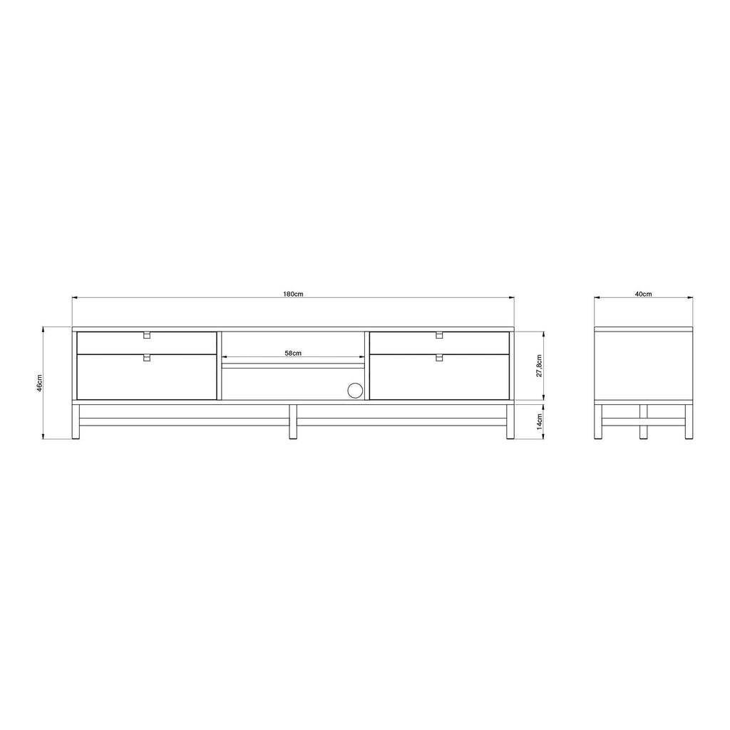 FALSTERBO Tv-bänk 180 cm