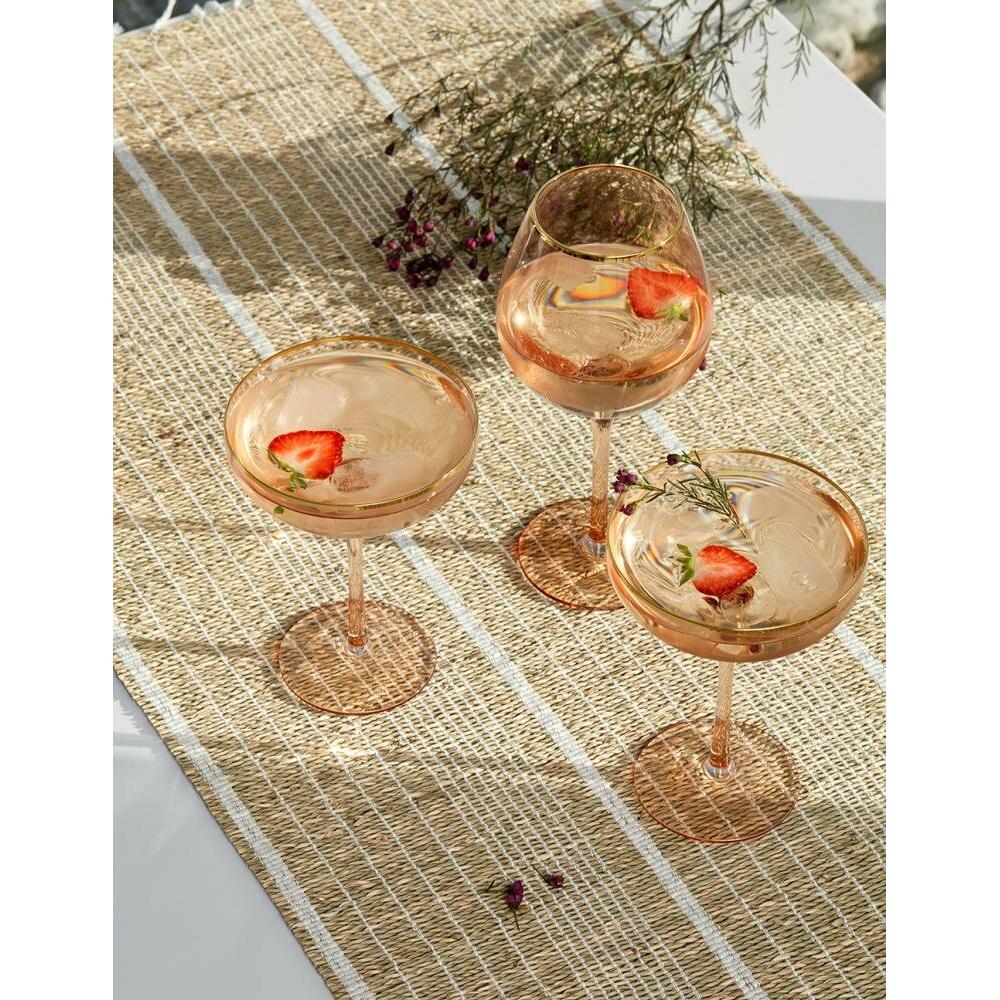 GOLDIE Cocktailglas med guldkant | Nordal