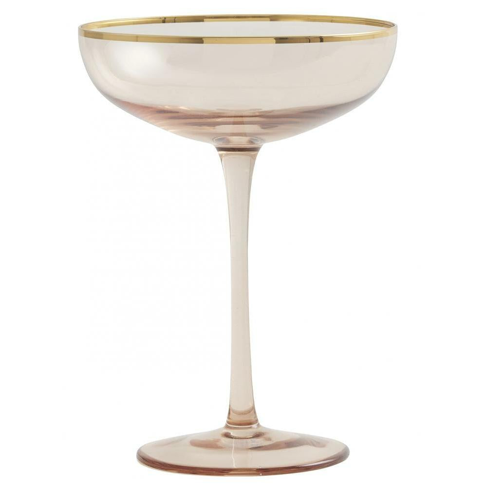 GOLDIE Cocktailglas med guldkant | Nordal