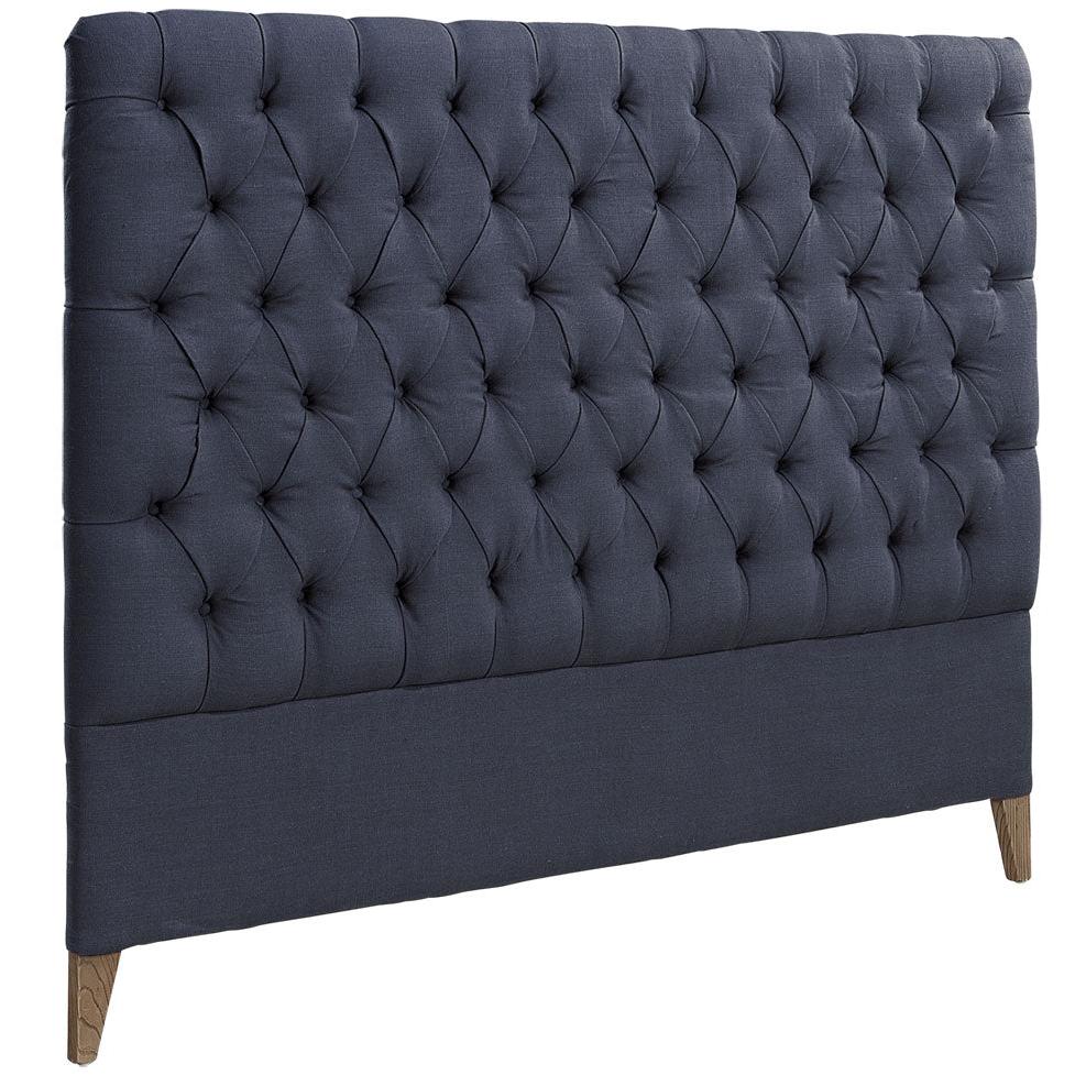 LONDON Sänggavel 180cm, Indigo Linen | Artwood