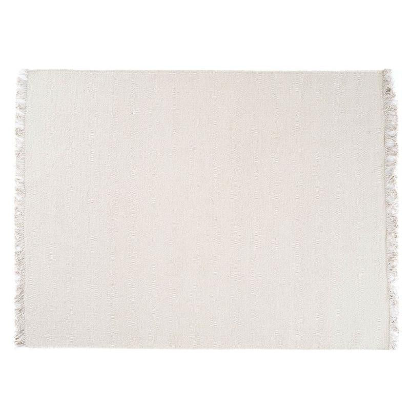 RAINBOW Handknuten ullmatta 140x200 cm - White | Linie Design