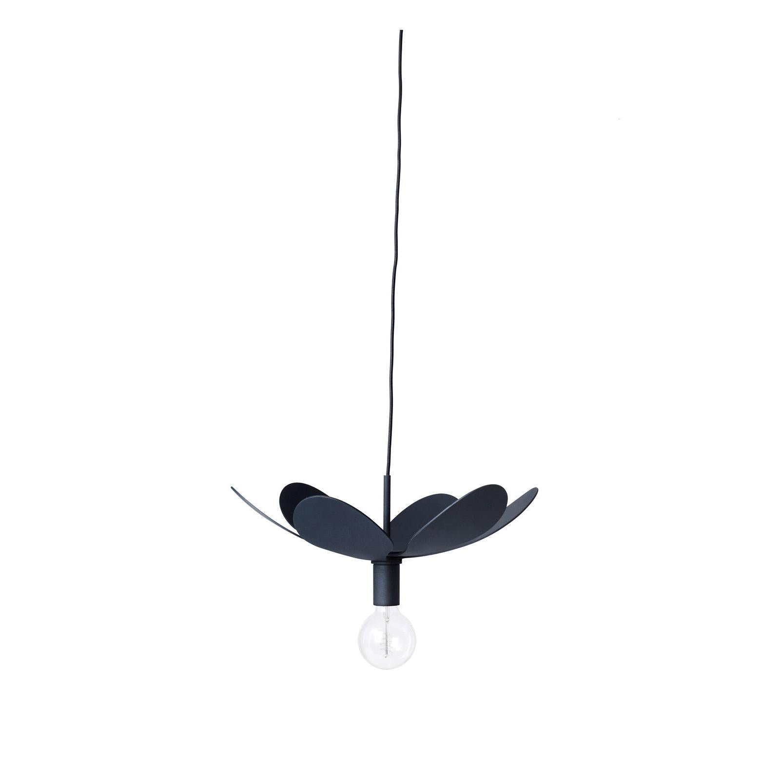 TAKLAMPA BLOOM, matt svart